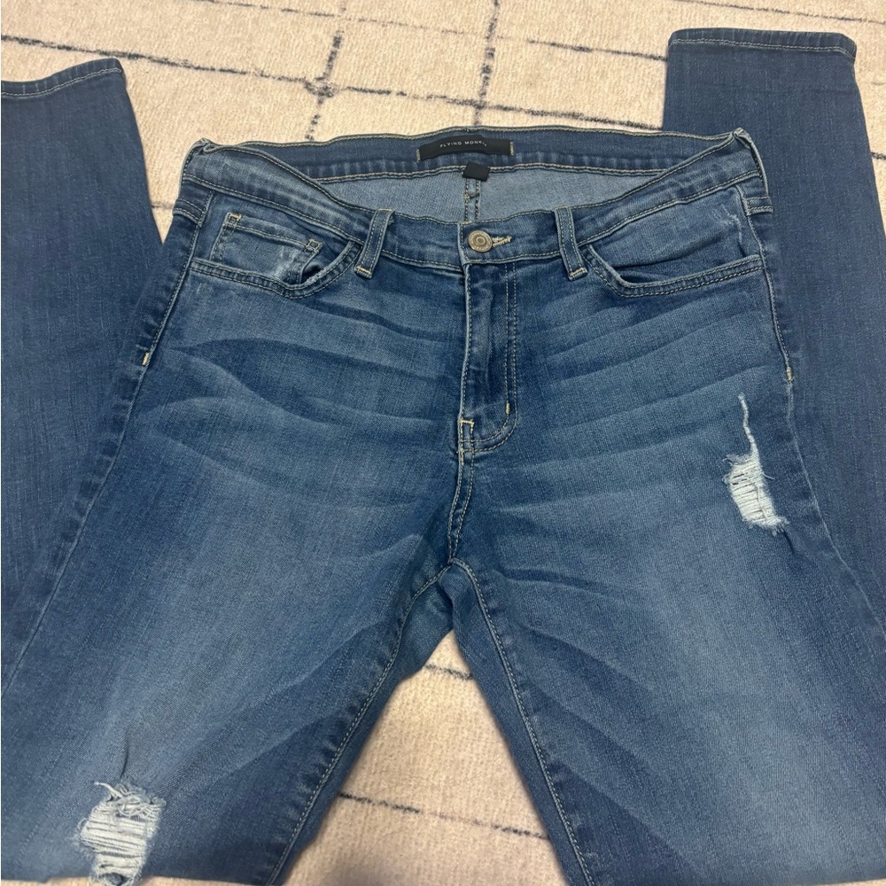 Flying Monkey skinny distressed jeans